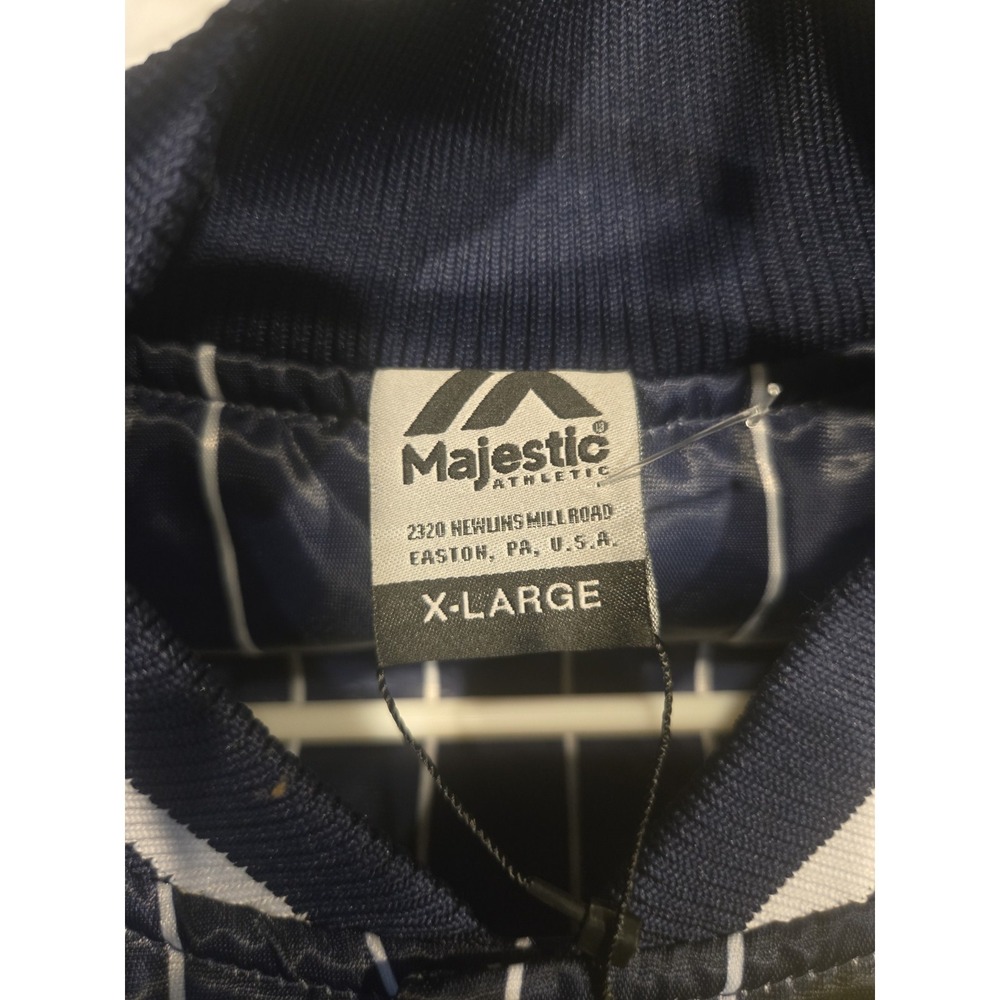 Vintage Majestic New York Yankees Japan Exclusive Satin Pinstripe Jacket XL NWT - Picture 7 of 16